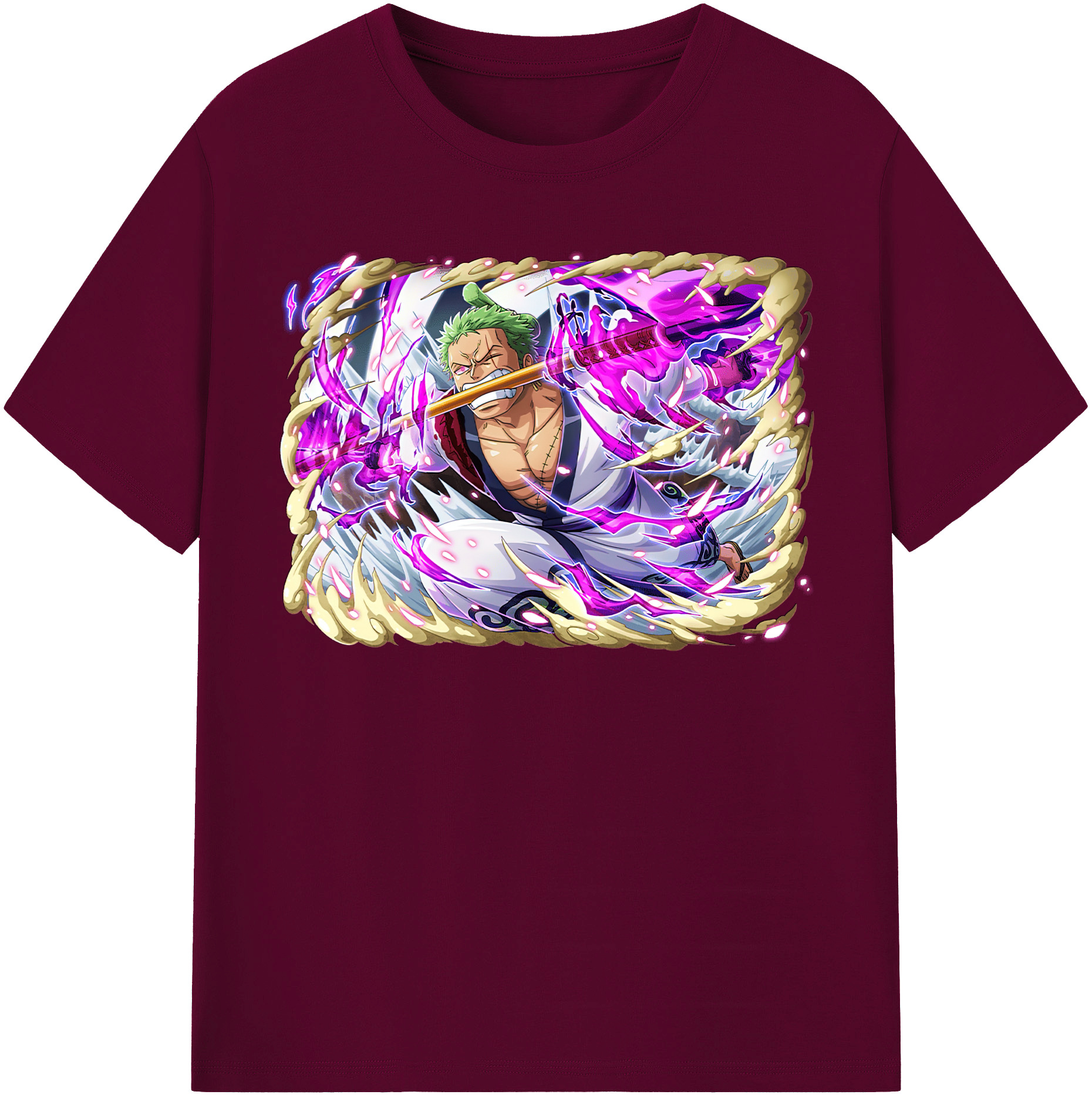 ワンピース ロロノア・ゾロ ONE PIECE Roronoa Zoro レディースカジュアルプリントTシャツ（綿100％）